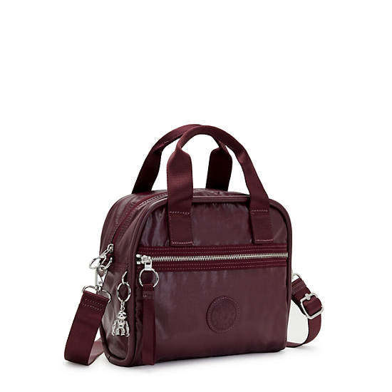 Sacs À Bandoulière Kipling Hadya Metallic Bordeaux | FR 1800KO